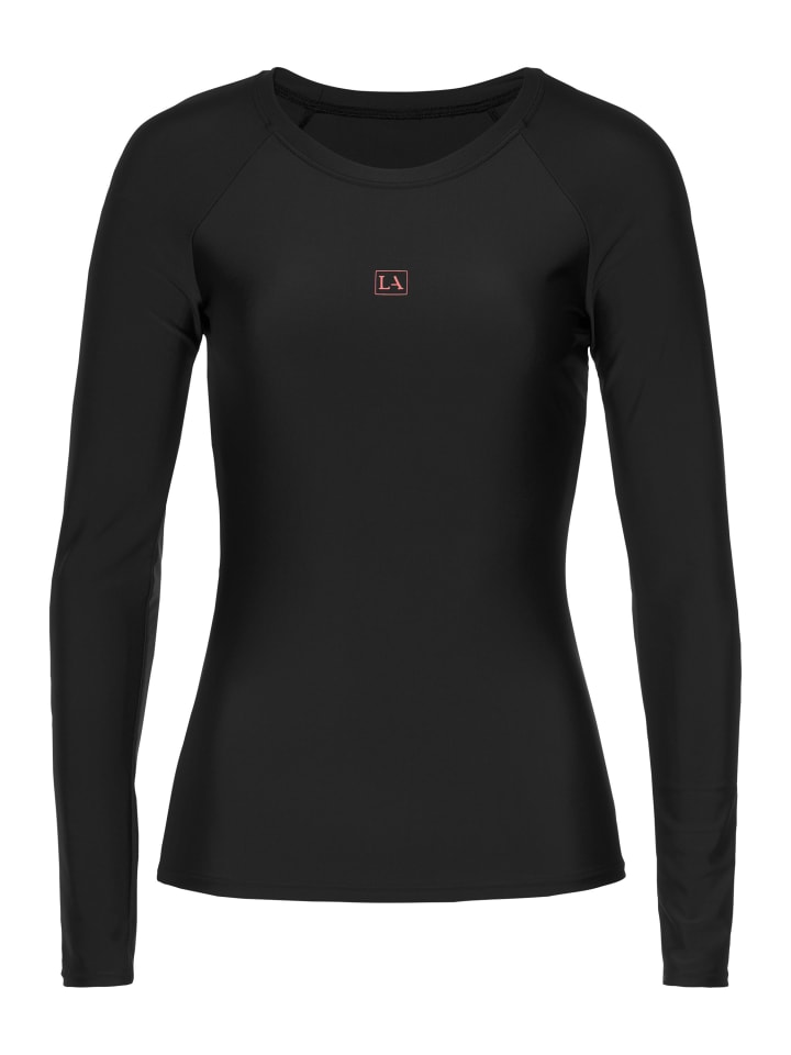 Bade-Shirt in schwarz