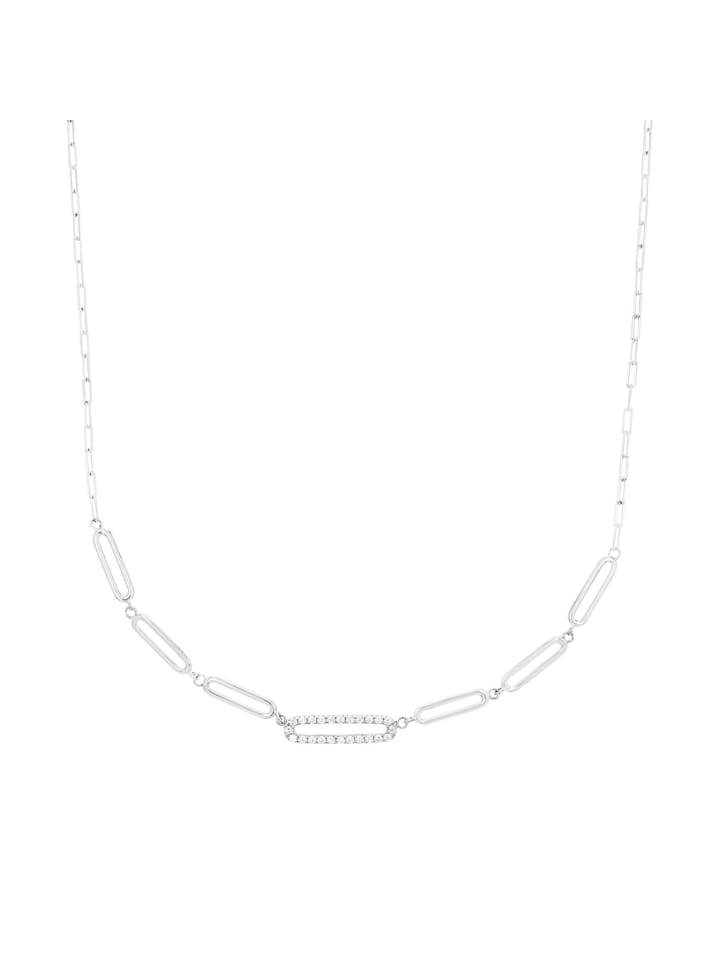 Collier Silber 925, rhodiniert in silber