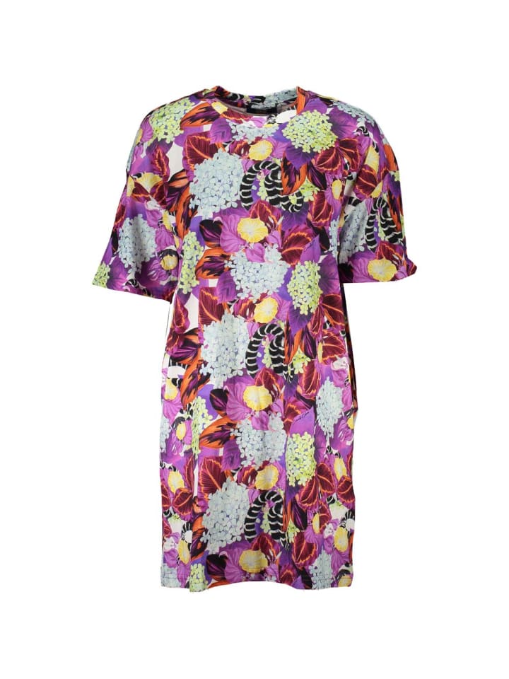 Lila Baumwolle Damen Kleid
