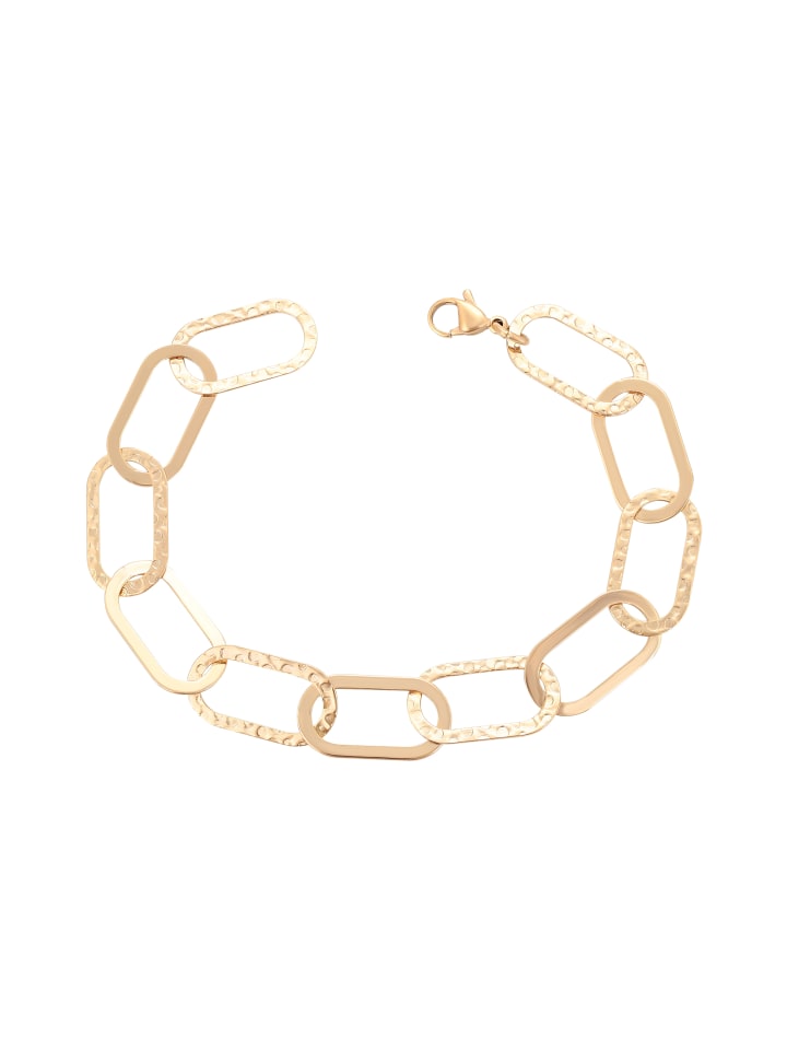 Women Cable Chain Link Bracelet in Rose Gold