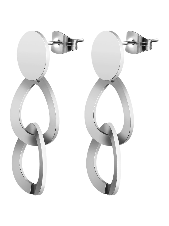 Damen Ohrringe – Ohrstecker aus Edelstahl in silber