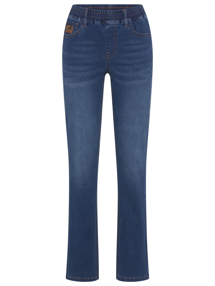 Relax-fit-Jeans in dunkel blau used