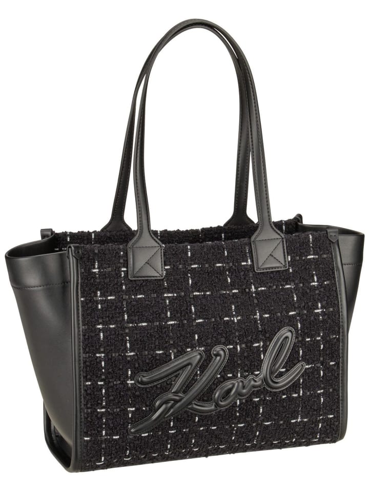 Shopper K/Skuare MD Tote Bouclé in KL Bouclé Bw