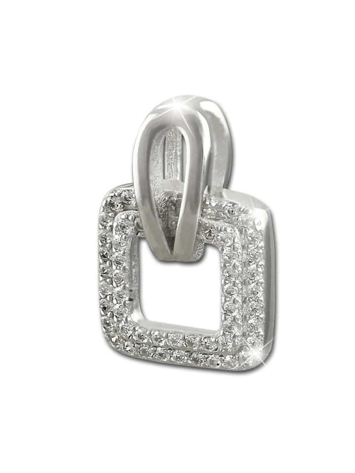 Anhänger Silber 925 Sterling Silber Square Kettenanhänger