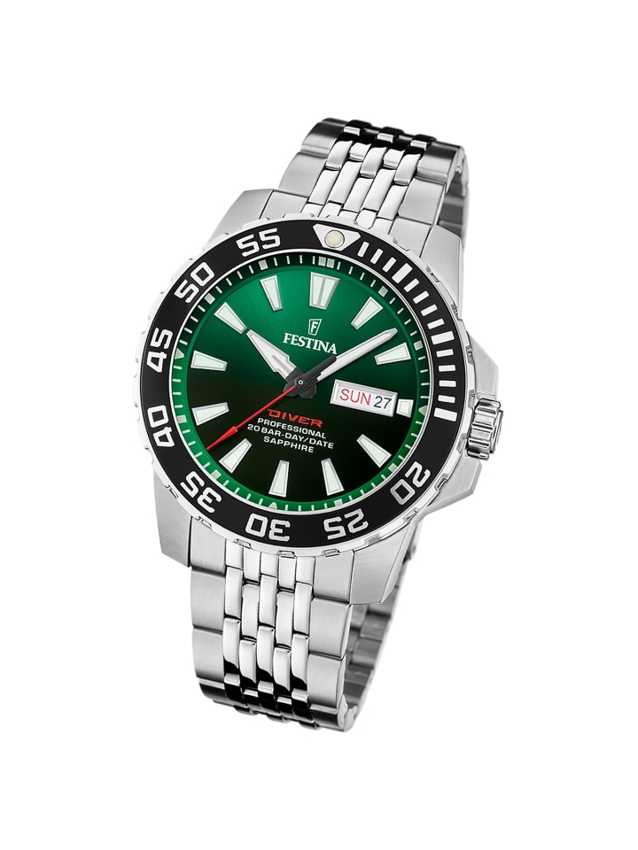 Analog-Armbanduhr Festina The Originals silber groß (ca. 45mm)