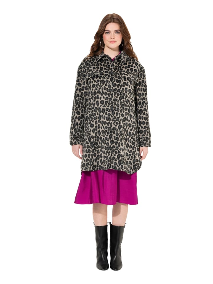 Shirtjacke in schwarz