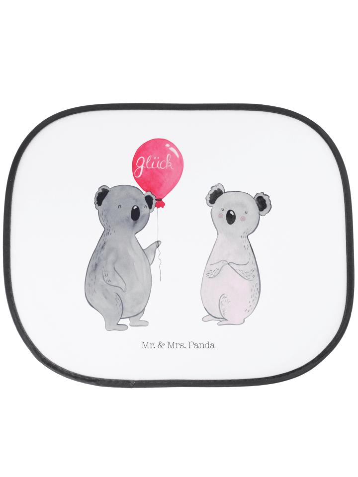 Sonnenschutz Auto Koala Luftballon ohne Spruch in Weiß