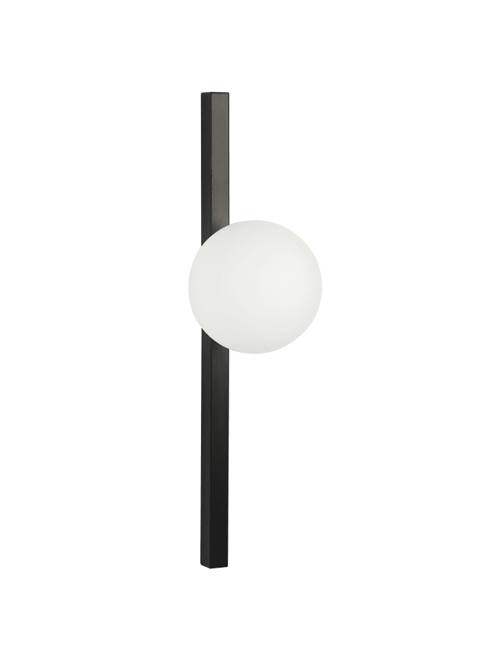 Wandleuchte ISABELLA in Schwarz/Weiß - (W) 15 x (H) 55 x (L) 17 cm