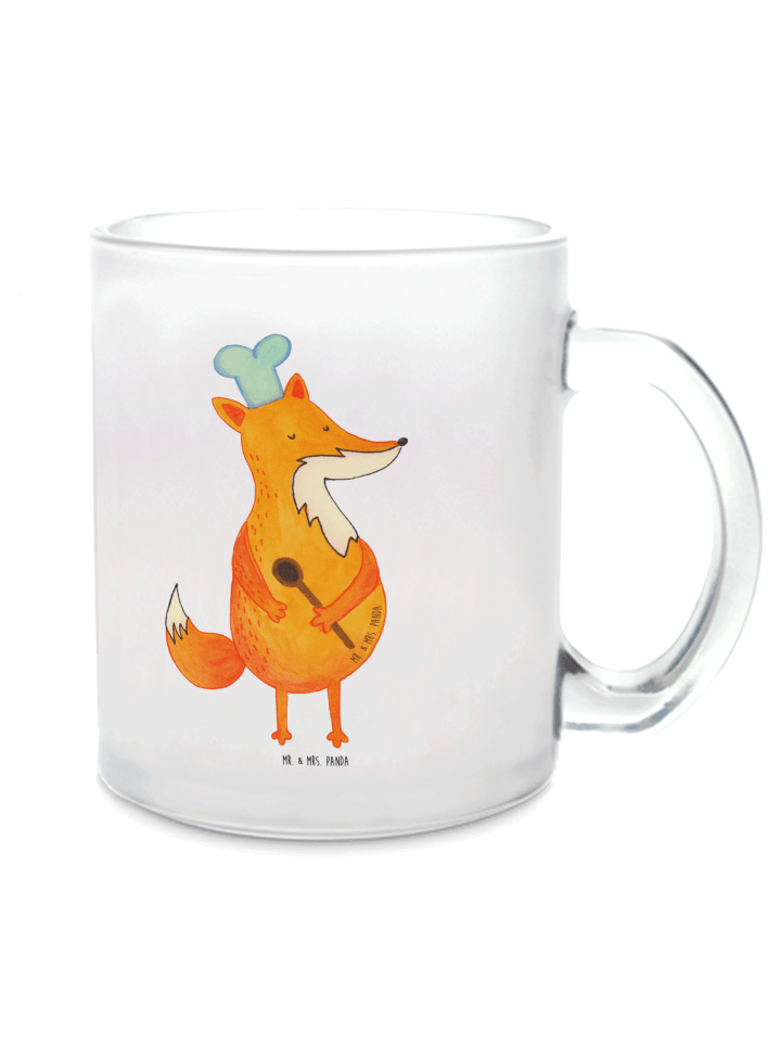 Kaffeetasse Fuchs Koch ohne Spruch in Transparent