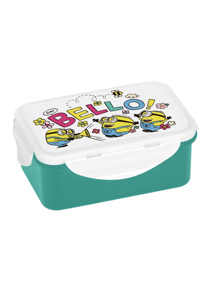Brotdose Minions Bellospring in Türkis - 13x18x8