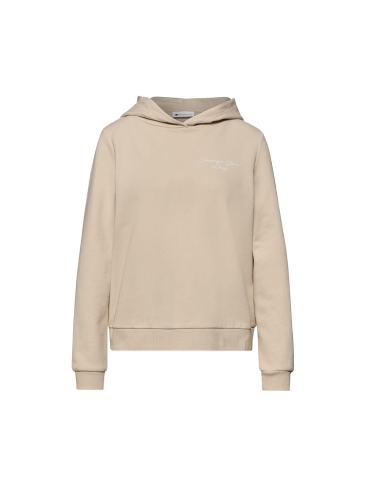 Sweatshirt in cotton beige