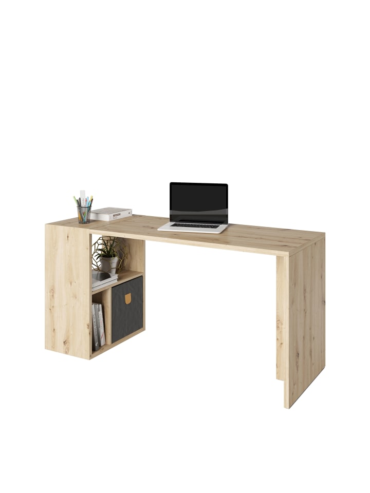 Fortuna - SET, Regal mit 3 Fächern inkl. Schreibtischanbau