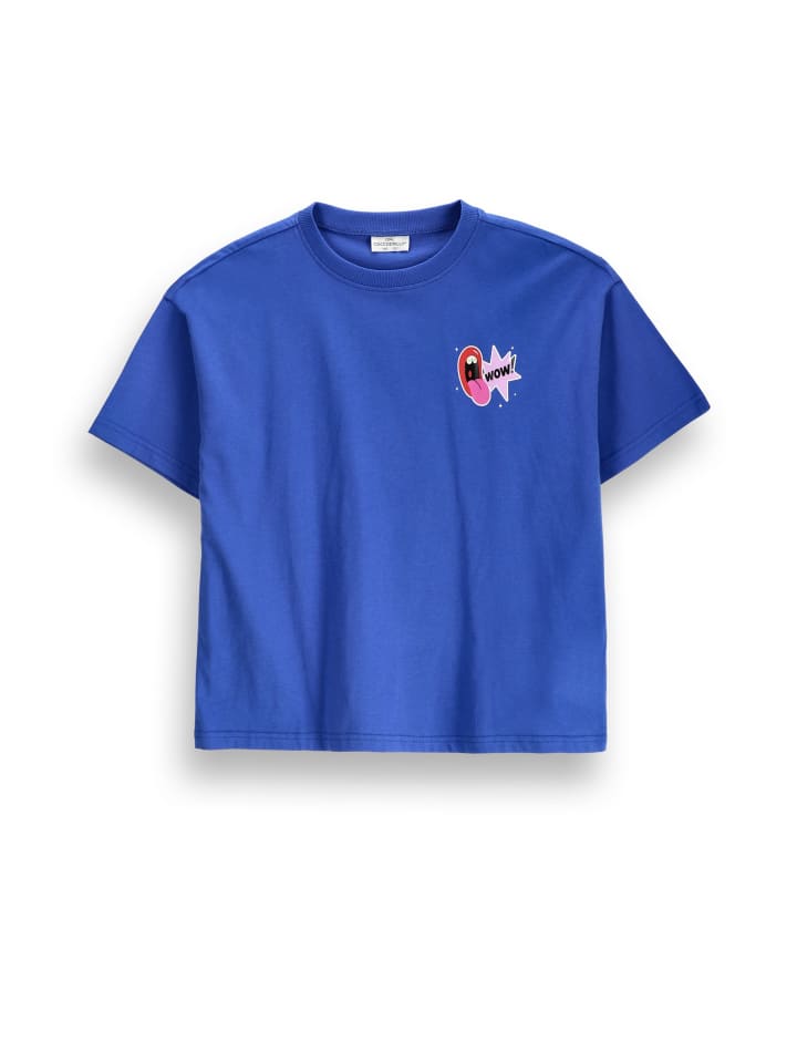 T-shirt mit kurzen Ärmeln in blau