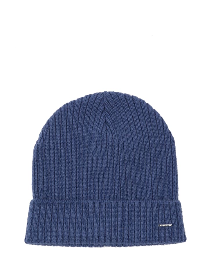 Strickmütze Classic in grey-blue