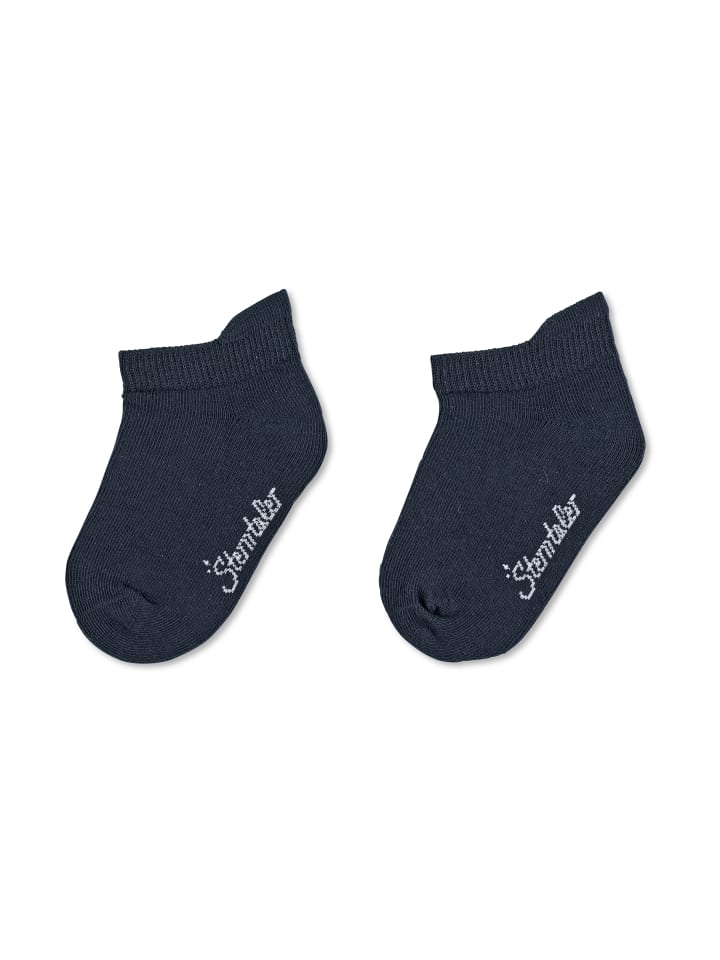 Sneaker-Socken 2er-Pack uni in marineblau