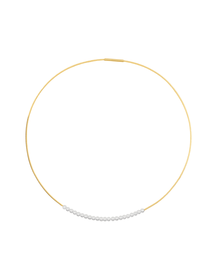 Perlenkette Herren Finley goldfarben in goldfarben