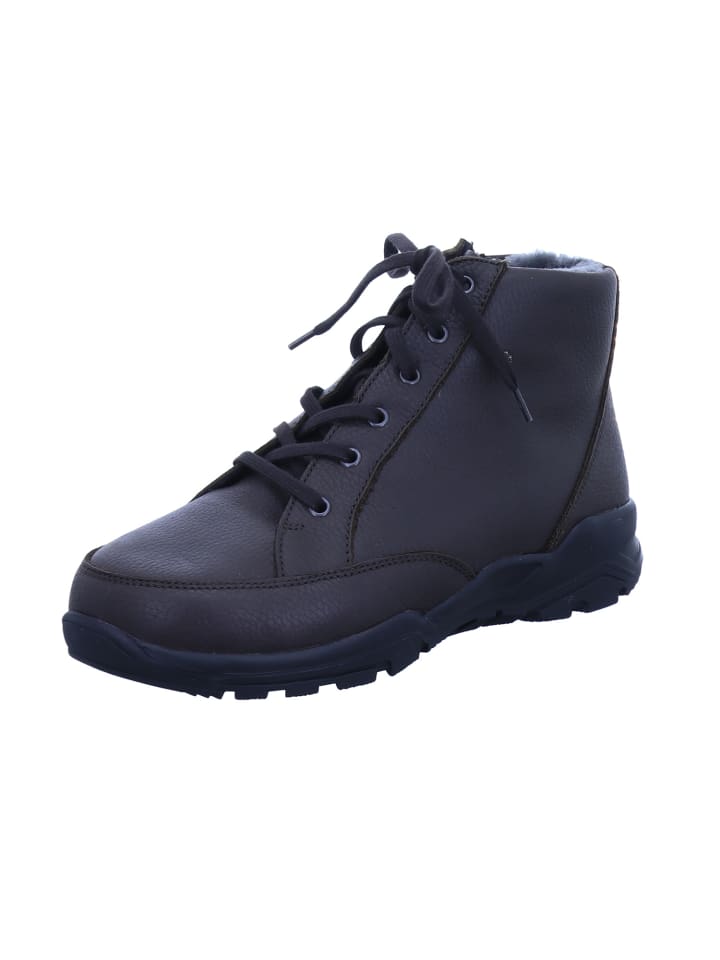 Schnürstiefelette in braun