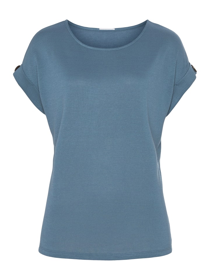 Kurzarmshirt in blau