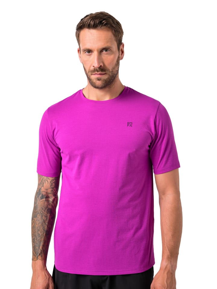 Kurzarm T-Shirt in beere