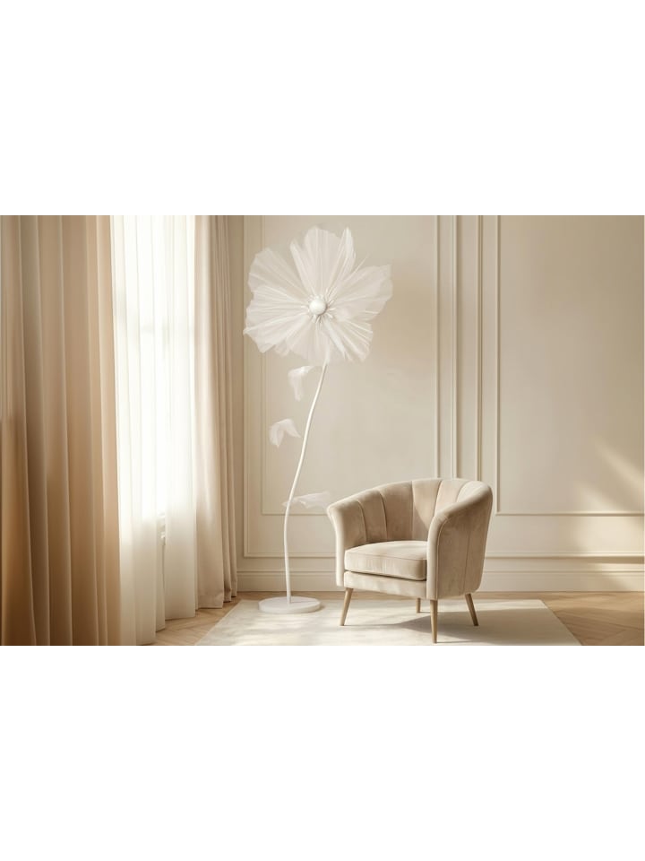 Künstlicher Riesenmohn in Weiß - (H) 170 cm
