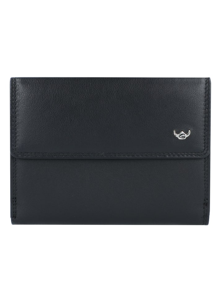 Polo Geldbörse RFID Schutz Leder 12.5 cm schwarz