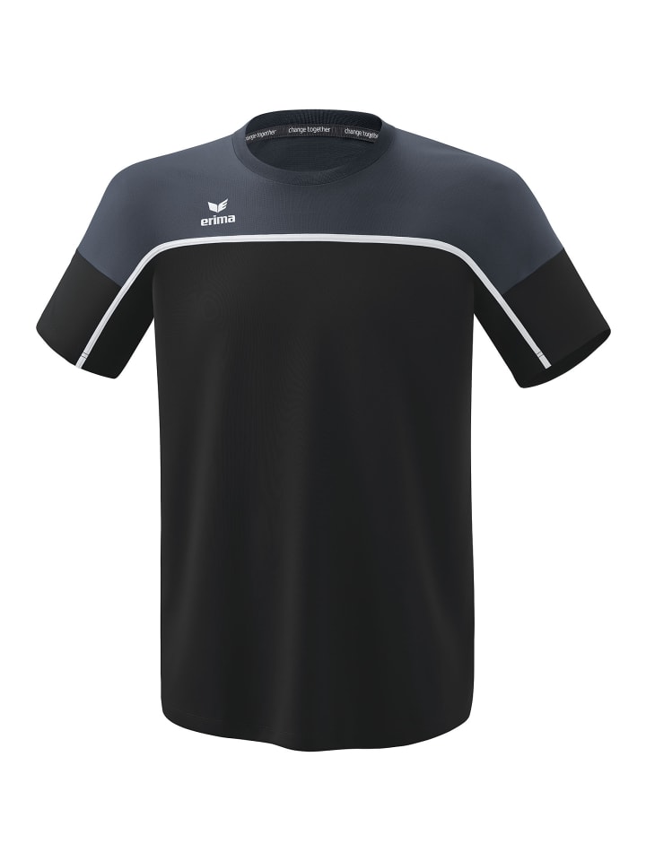 Kinder Change By Erima T-Shirt in black grey/slate grey/weiß