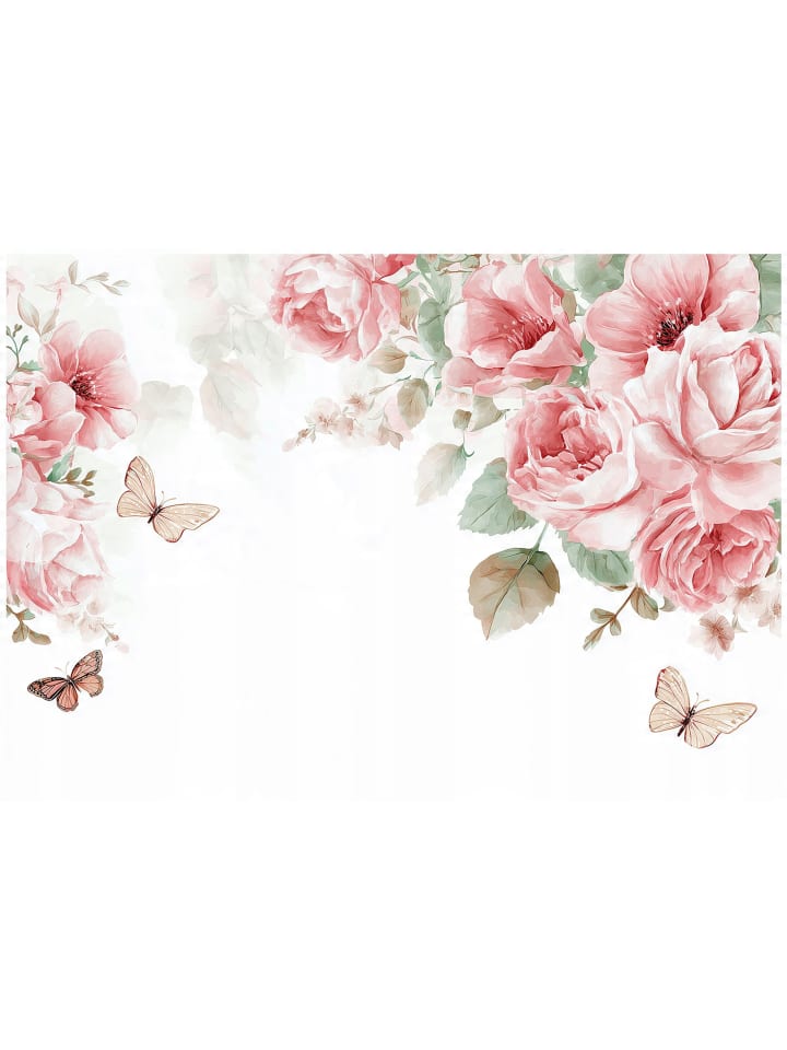 Fototapete Blumen in Rosa