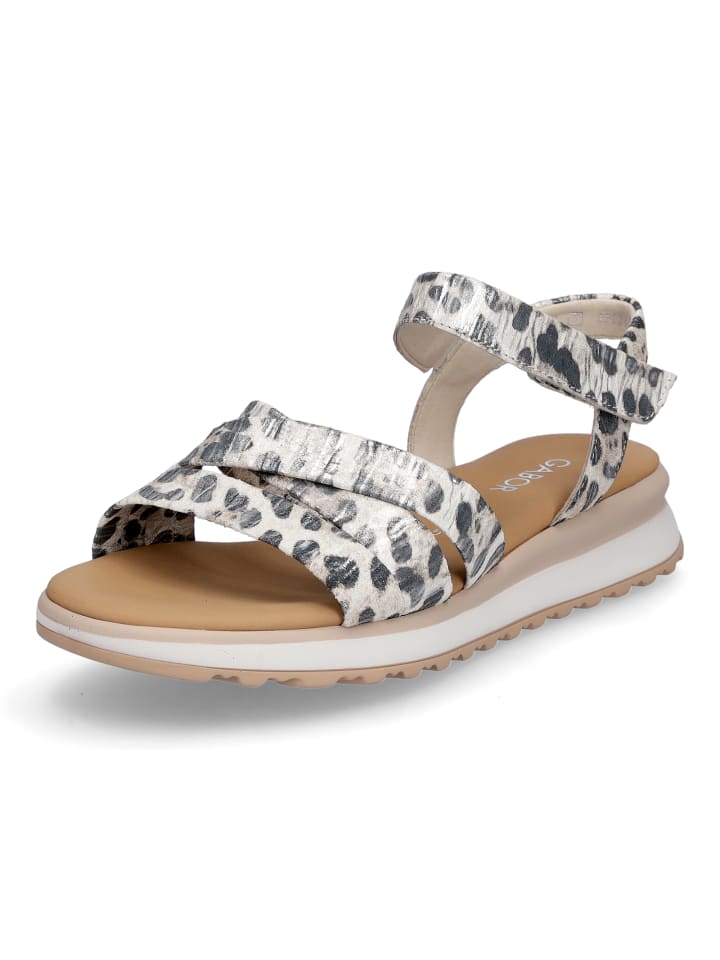 Sandale in Luchs Metallic