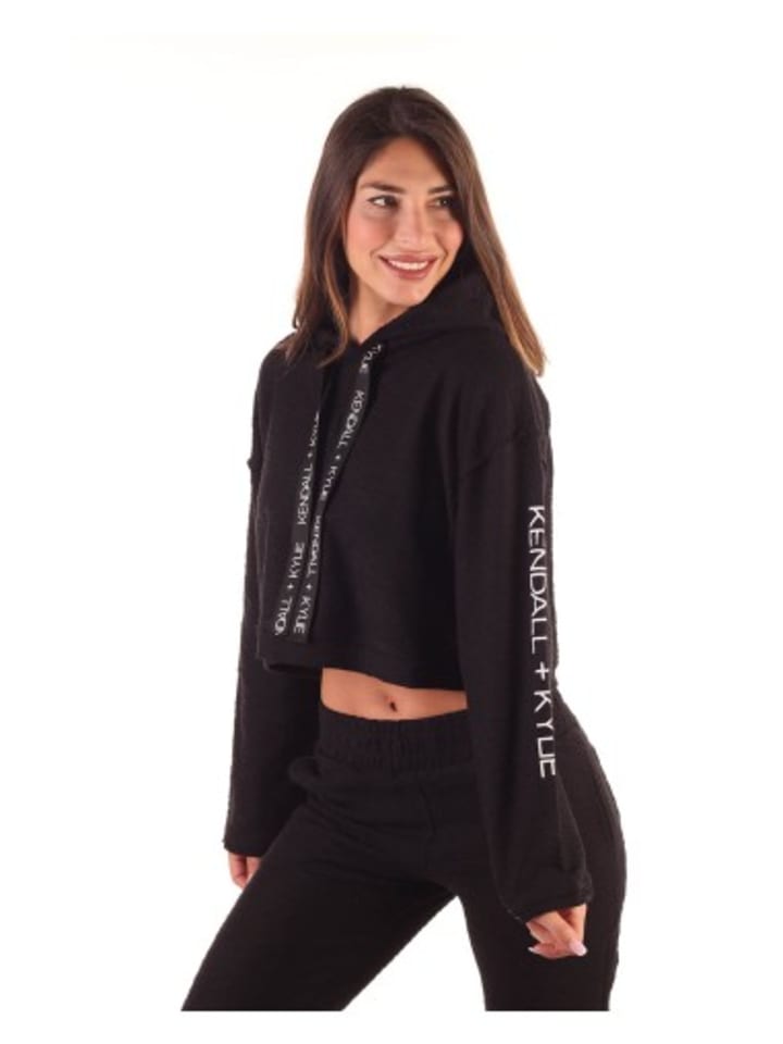 Sweatshirt in Schwarz
