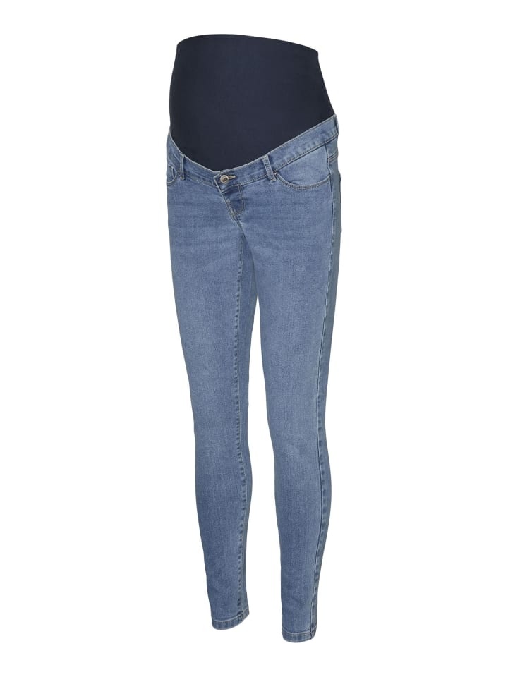 Umstandsjeans mit Skinny Fit in Light Blue Denim 1
