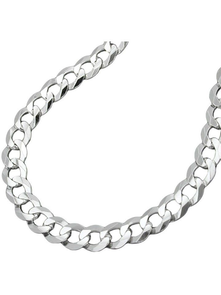 Kette 4,5mm flache Panzerkette Silber 925 50cm in silber