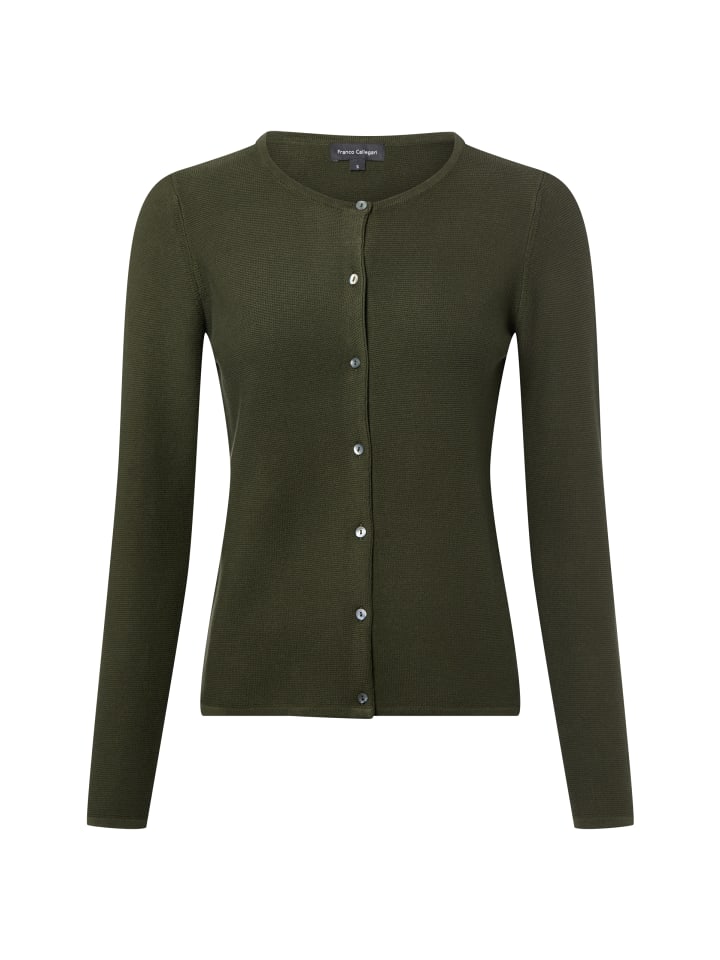 Strickjacke in khaki - 0015