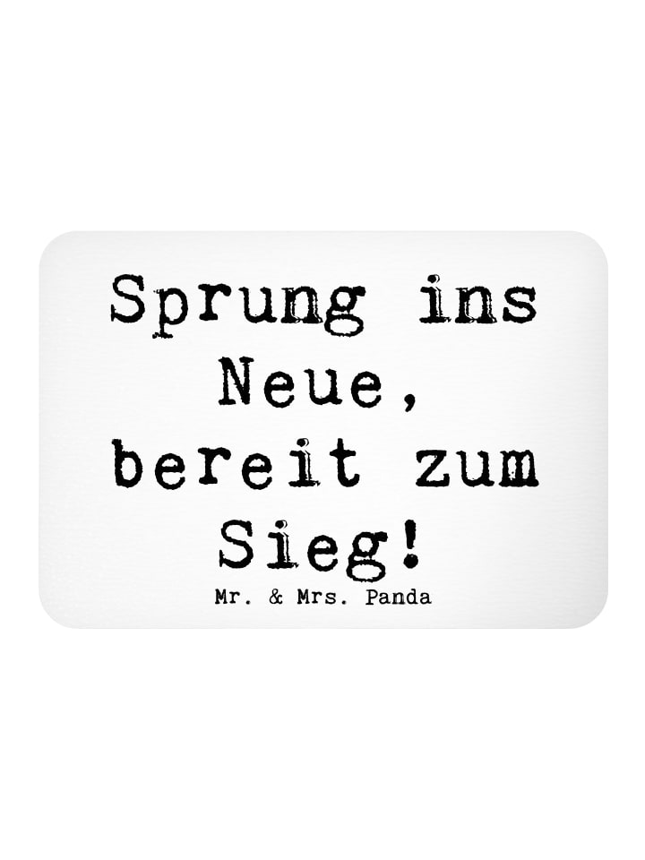 Magnet Spruch Sich in einer neuen Sportart vers... in Weiß
