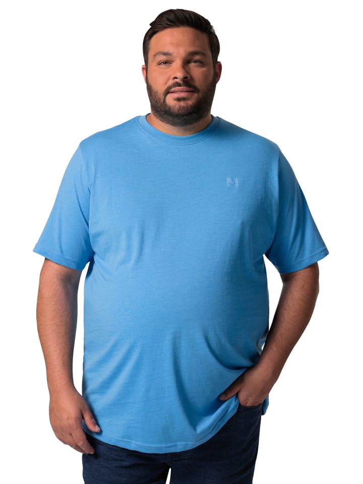 Kurzarm T-Shirt in himmelblau