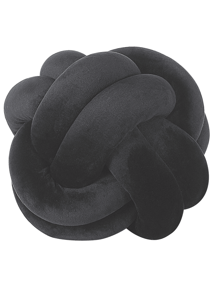 Dekokissen MALNI in Schwarz - (W) 20 x (H) 20 x (L) 20 cm