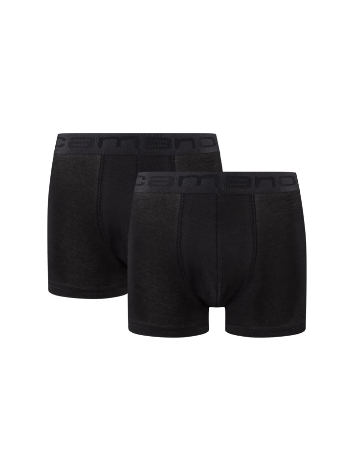 Boxershort comfort bamboo 2er Pack black