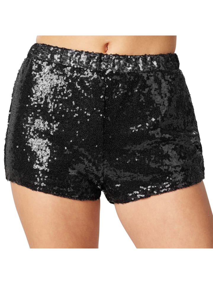 Shorts mit glänzenden Pailletten, für viele Outfits und Anlässe