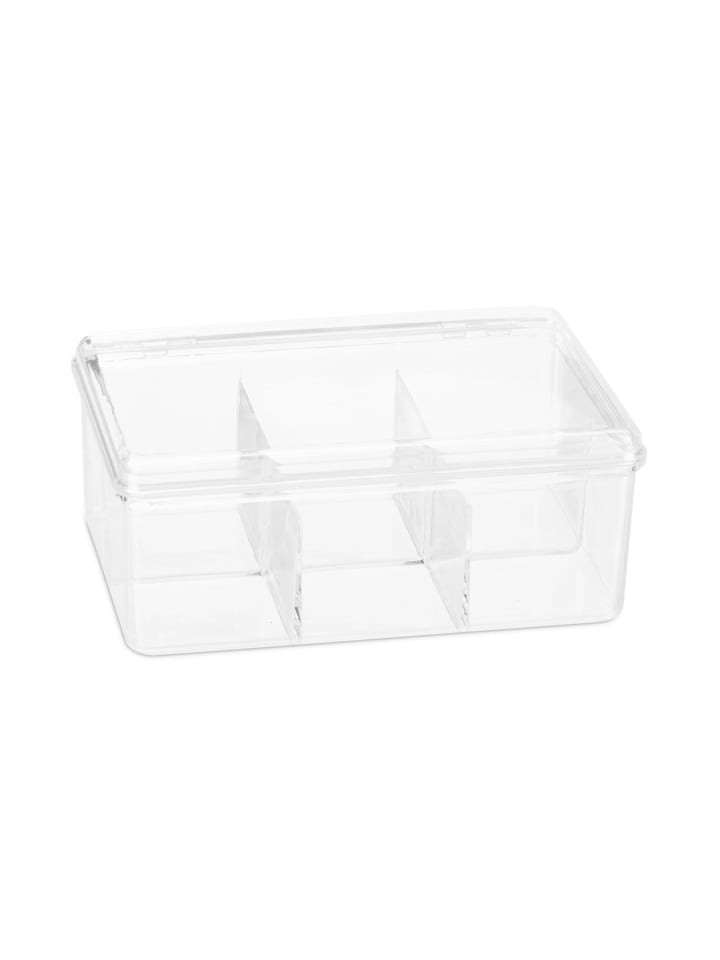 8x Teebox in Transparent - (B)21,5 x (H)9 x (T)14,5 cm