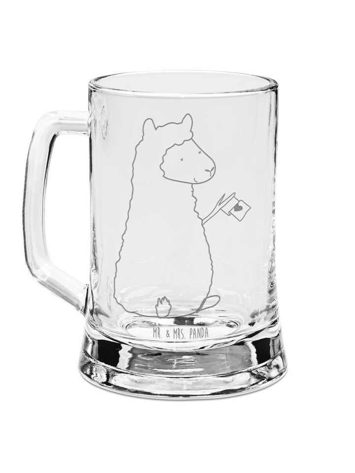Bierglas Alpaka Fahne ohne Spruch in Transparent