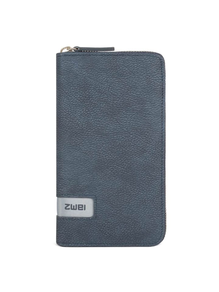 Mademoiselle Geldbörse 20 cm nubuk blue