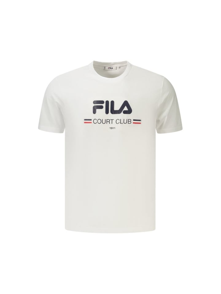 Weiß Baumwolle Herren T-Shirt