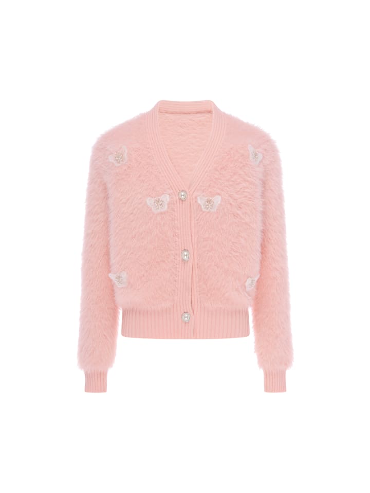 Women Cardigan in Rose