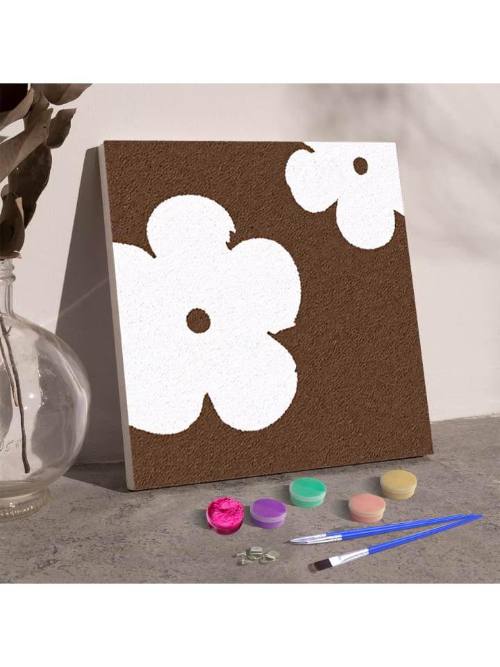 Exlusive 3D-Strukturmalerei Set -Katzenblume