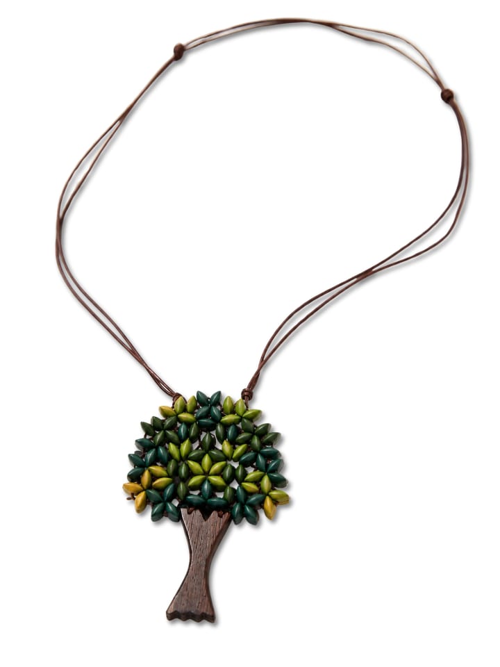 Lange Kette " Tessa " in grün