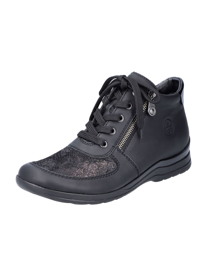 Komfort Stiefeletten in Schwarz