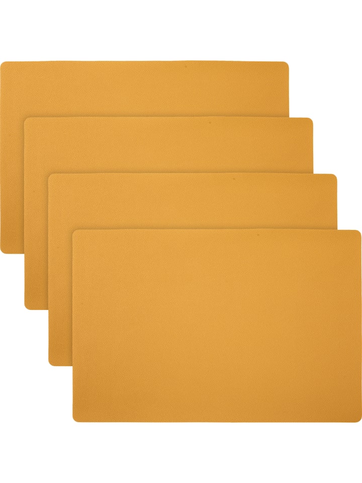 Tischset 4er-Pack Lagoa in curry