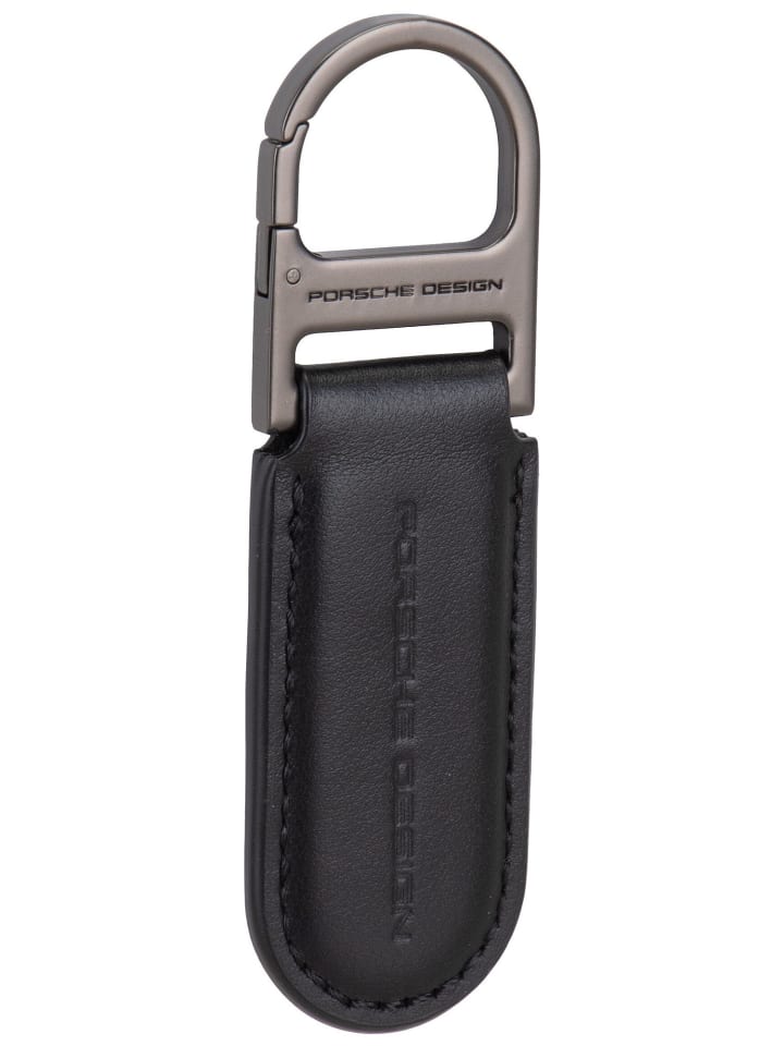 Schlüsseletui Keyring Oval in Black