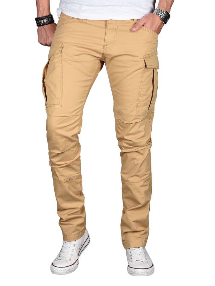 Hose Stretch Chino AS032 in Beige