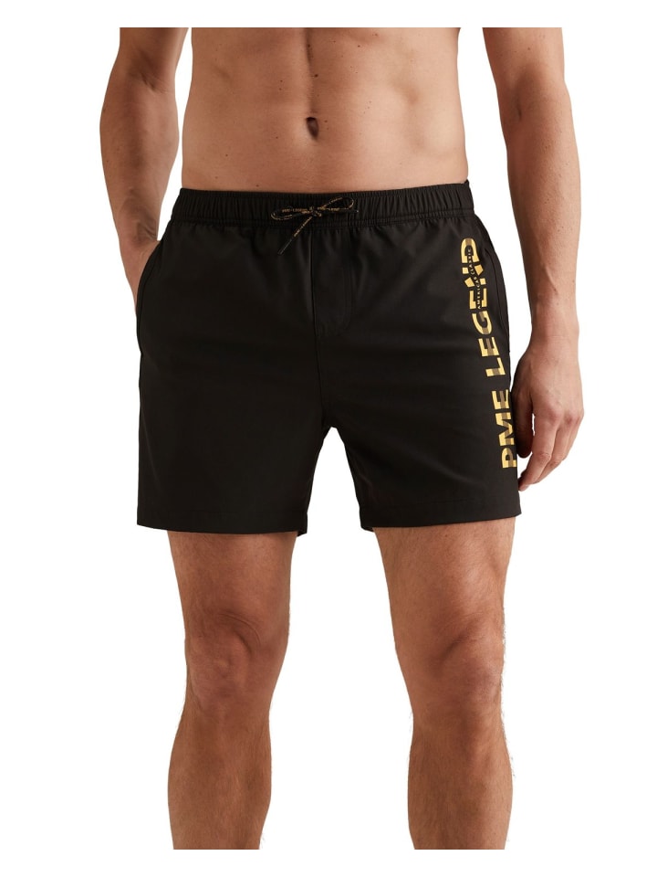 Short AIRFRAME SWIMSHORTS BIG LOGO PRINT regular/straight in Schwarz