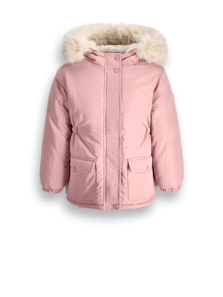 Winterjacke in gedämpftes Rosa